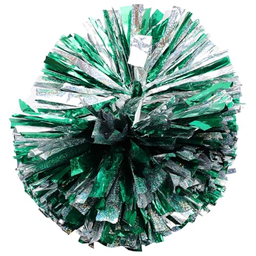 TOGEVAL Pom Pom Cheerleading-Tools metallische Cheer Poms Jubel pom pom jubelnde Pompons Bommel tanzen sportgeräte Cheerleader hüpfball Cheerleading-Pompons kompakte Pompons PVC，PES von TOGEVAL