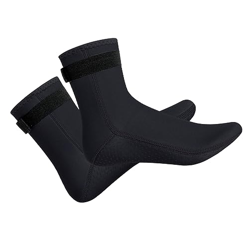 TOKIDNY 1 Paar Unisex Wärmesocken Zum Tauchen Winter Schwimmsocken Neopren Größe XL Für Kaltes Wasser Schwarz von TOKIDNY