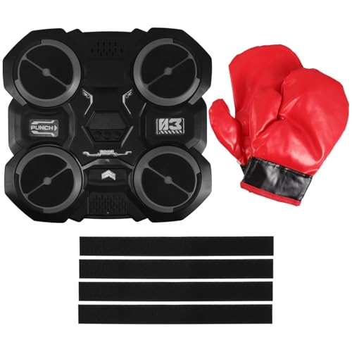 TOKIDNY 1 Satz Boxtrainer Boxgerät Für Das Training Im Fitnessstudio Schlag Mit Musik Boxmaschine Für Zu Hause Indoor-boxtrainingsgerät Stanzmaschine Für Boxhandschuhe Plastik Black von TOKIDNY