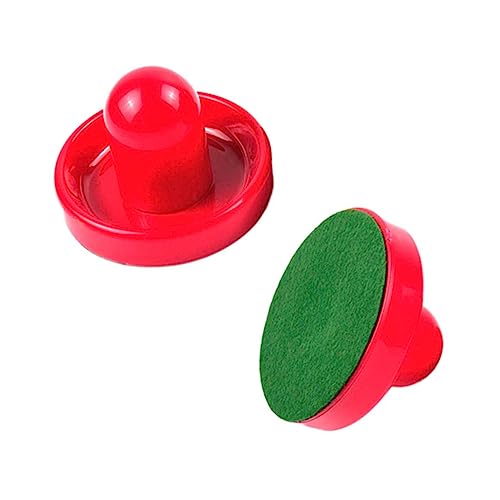 TOKIDNY 2 Stück 96 Mm Air Hockey Drücker Und Pucks Set Ersatz Für Airhockey Tischspiel Torwart Header Kit Hochwertiges Zubehör Rot Für Unvergessliche Spielerlebnisse von TOKIDNY