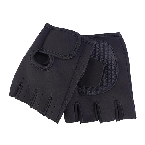 TOKIDNY Fitness Handschuhe Herren Halbfinger Atmungsaktiv Professionelle Radsport Und Gewichtheber Schutzhandschuhe Größe L Schwarz von TOKIDNY