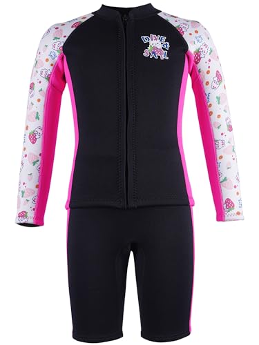 Neoprenanzug Kinder 2,5mm Neopren 2 teilig Badeanzug Jungen Mädchen Lange/Kurze Ärmel Tauchanzug Reißverschluss UV-Schutz 50+ Wetsuit zum Tauchen Schwimmen Surfen Neoprenanzug Schwarz B L Neoprenanzug Kinder 2,5mm Neopren 2 teilig Badeanzug Jungen Mädchen Lange/Kurze Ärmel Tauchanzug Reißverschluss UV-Schutz 50+ Wetsuit zum Tauchen Schwimmen Surfen Neoprenanzug Schwarz B L von TOKYMOON