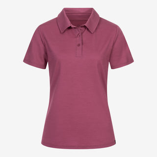 Merino Polo-Shirt Damen - Brombeere / XL Merino Polo-Shirt Damen - Brombeere / XL von TOM FYFE