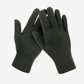 Merino Strickhandschuhe Unisex - S/M / Dunkelgruen Merino Strickhandschuhe Unisex - S/M / Dunkelgruen von TOM FYFE