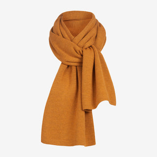 Merino Strickschal Unisex - Ocker / One Size Merino Strickschal Unisex - Ocker / One Size von TOM FYFE