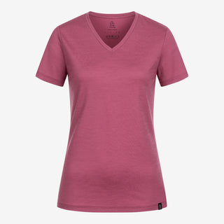 Merino T-Shirt V-Ausschnitt Damen - Brombeere / L Merino T-Shirt V-Ausschnitt Damen - Brombeere / L von TOM FYFE