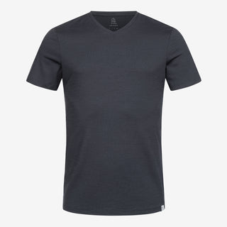 Merino T-Shirt V-Ausschnitt Herren - Anthrazit / 2XL von TOM FYFE