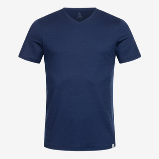 Merino T-Shirt V-Ausschnitt Herren - Marine / XL Merino T-Shirt V-Ausschnitt Herren - Marine / XL von TOM FYFE
