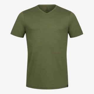 Merino T-Shirt V-Ausschnitt Herren - Waldgruen / S Merino T-Shirt V-Ausschnitt Herren - Waldgruen / S von TOM FYFE
