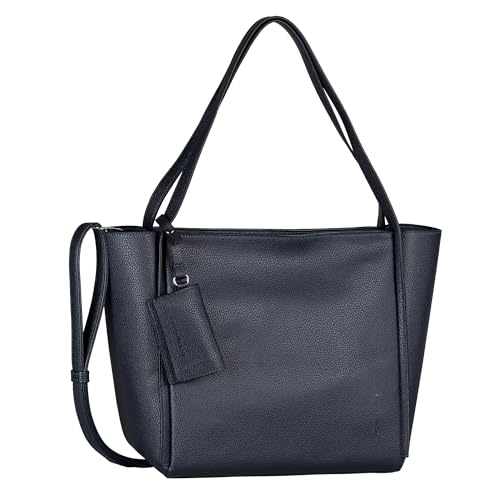 TOM TAILOR Amarea Damen Shopper Umhängetasche Reißverschluss Groß Blau TOM TAILOR Amarea Damen Shopper Umhängetasche Reißverschluss Groß Blau von TOM TAILOR