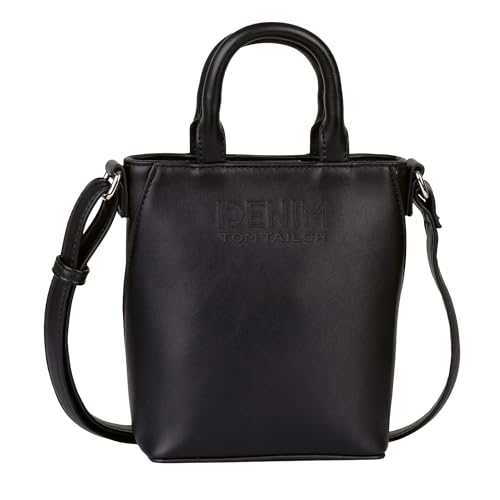 TOM TAILOR Denim Heidy Damen Shopper Umhängetasche Klein Schwarz TOM TAILOR Denim Heidy Damen Shopper Umhängetasche Klein Schwarz von TOM TAILOR