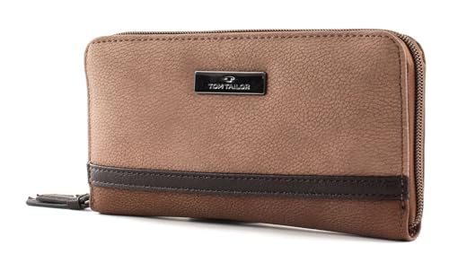 TOM TAILOR Elin Damen Geldbörse Portemonnaie Reißverschluss Groß Braun TOM TAILOR Elin Damen Geldbörse Portemonnaie Reißverschluss Groß Braun von TOM TAILOR