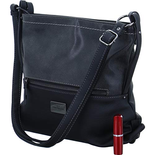 TOM TAILOR Elin Damen Umhängetasche Crossbody Bag Mittelgroß Schwarz von TOM TAILOR