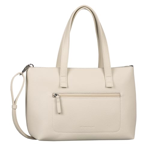 TOM TAILOR Elis Damen Shopper Umhängetasche Reißverschluss Mittelgroß Weiß TOM TAILOR Elis Damen Shopper Umhängetasche Reißverschluss Mittelgroß Weiß von TOM TAILOR