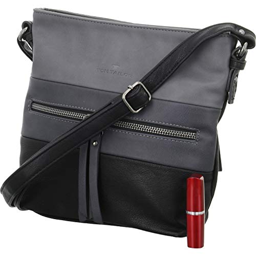 TOM TAILOR Ellen Damen Umhängetasche Crossbody Bag Mittelgroß Schwarz von TOM TAILOR