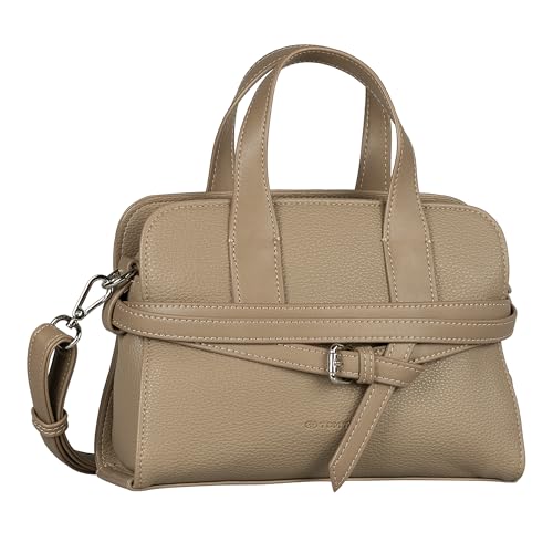 TOM TAILOR Freya Damen Shopper Umhängetasche Reißverschluss Klein Beige TOM TAILOR Freya Damen Shopper Umhängetasche Reißverschluss Klein Beige von TOM TAILOR