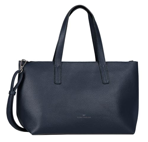 TOM TAILOR Marla Damen Shopper Umhängetasche Reißverschluss Mittelgroß Blau von TOM TAILOR