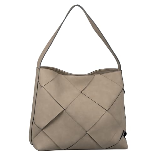 TOM TAILOR Maya Damen Hobo Bag Schultertasche Mittelgroß Beige von TOM TAILOR