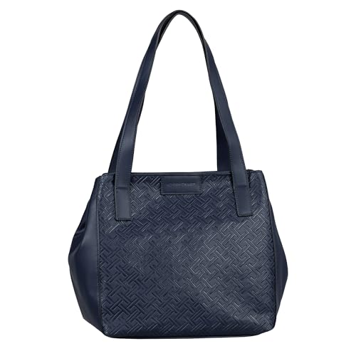 TOM TAILOR Mirenda Damen Shopper Umhängetasche Reißverschluss Groß Blau von TOM TAILOR