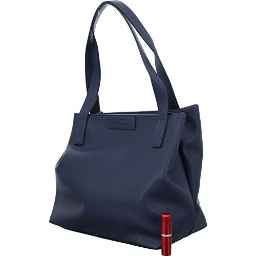 TOM TAILOR Miri Zip Damen Shopper Umhängetasche Reißverschluss Mittelgroß Blau von TOM TAILOR