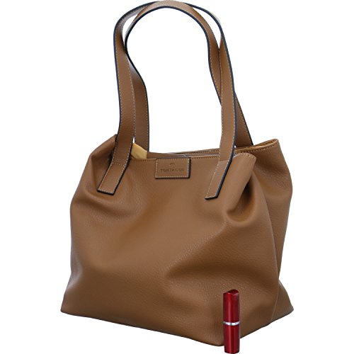 TOM TAILOR Miri zip Damen Shopper Umhängetasche Reißverschluss Groß Cognac Braun TOM TAILOR Miri zip Damen Shopper Umhängetasche Reißverschluss Groß Cognac Braun von TOM TAILOR