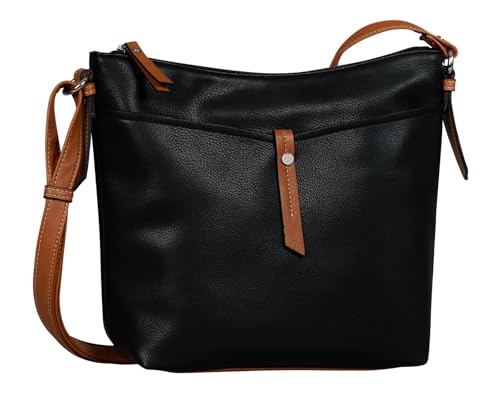 TOM TAILOR Novara Damen Umhängetasche Crossbody Bag Mittelgroß Schwarz von TOM TAILOR