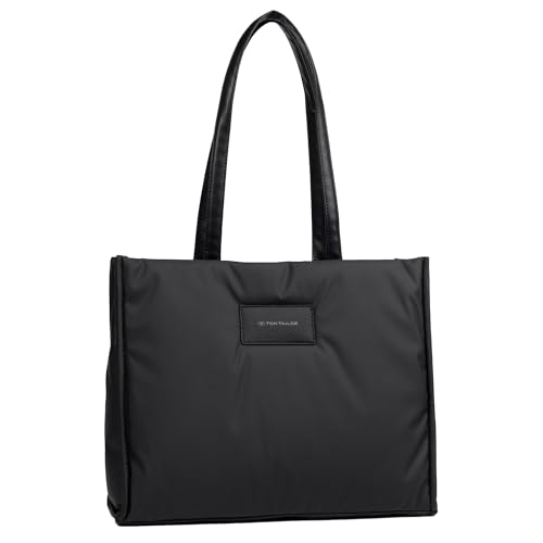 TOM TAILOR Patti Damen Shopper Umhängetasche Reißverschluss Groß Schwarz TOM TAILOR Patti Damen Shopper Umhängetasche Reißverschluss Groß Schwarz von TOM TAILOR