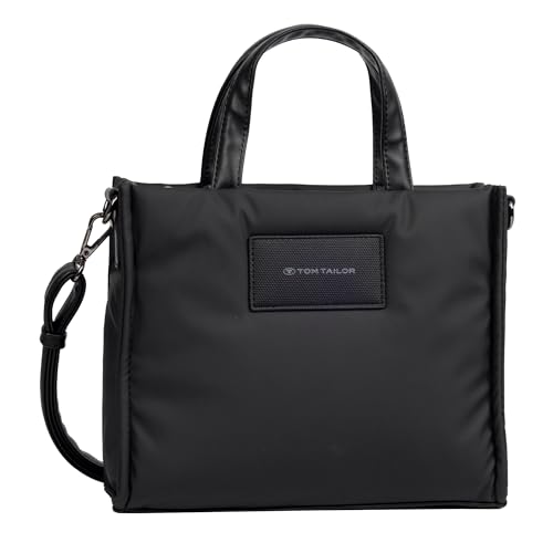 TOM TAILOR Patti Damen Shopper Umhängetasche Reißverschluss Klein Schwarz TOM TAILOR Patti Damen Shopper Umhängetasche Reißverschluss Klein Schwarz von TOM TAILOR
