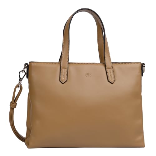 TOM TAILOR Poppy Damen Shopper Umhängetasche Reißverschluss Mittelgroß Braun TOM TAILOR Poppy Damen Shopper Umhängetasche Reißverschluss Mittelgroß Braun von TOM TAILOR