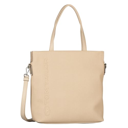 TOM TAILOR Rosa Damen Shopper Umhängetasche Reißverschluss Mittelgroß Beige TOM TAILOR Rosa Damen Shopper Umhängetasche Reißverschluss Mittelgroß Beige von TOM TAILOR