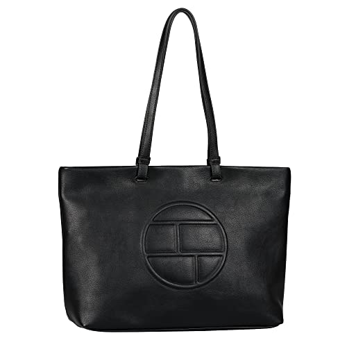 TOM TAILOR Rosabel Damen Shopper Umhängetasche Reißverschluss Groß Schwarz von TOM TAILOR