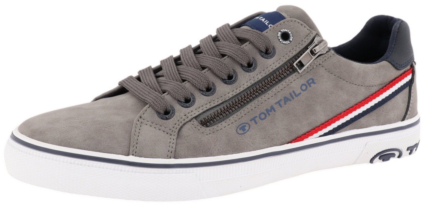 TOM TAILOR Sneaker mit Kontrastbesatz, Freizeitschuh, Halbschuh, Schnürschuh von TOM TAILOR