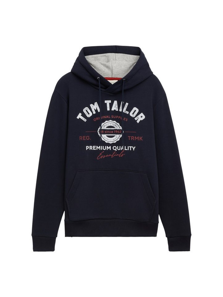 TOM TAILOR Sweatshirt Hoodie mit Logo-Print - Regular Fit von TOM TAILOR