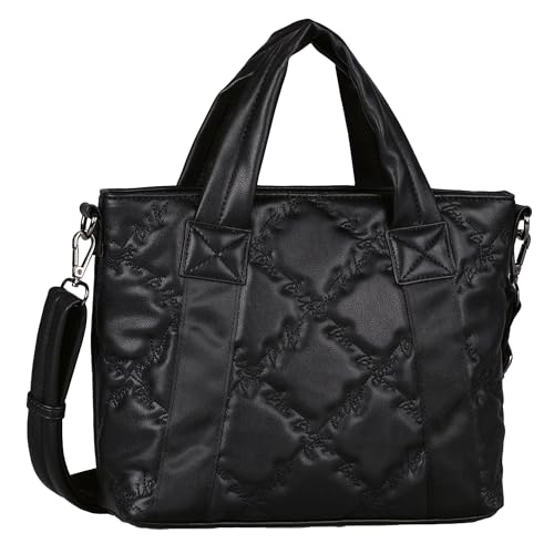 TOM TAILOR Tarina Damen Shopper Umhängetasche Reißverschluss Groß Schwarz TOM TAILOR Tarina Damen Shopper Umhängetasche Reißverschluss Groß Schwarz von TOM TAILOR