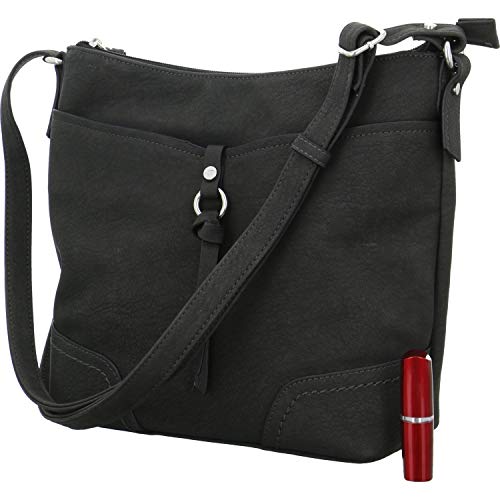 TOM TAILOR Umhängetasche Damen, Schwarz, Imeri, 28x8,5x25 cm, TOM TAILOR, Schultertasche, Handtasche von TOM TAILOR