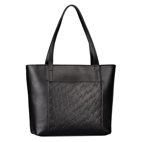 TOM TAILOR Wendi Damen Shopper Umhängetasche Reißverschluss Groß Schwarz TOM TAILOR Wendi Damen Shopper Umhängetasche Reißverschluss Groß Schwarz von TOM TAILOR