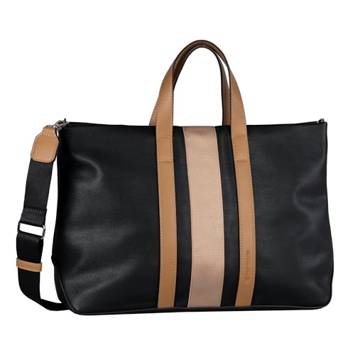 TOM TAILOR Zena Damen Shopper Umhängetasche Reißverschluss Groß Schwarz TOM TAILOR Zena Damen Shopper Umhängetasche Reißverschluss Groß Schwarz von TOM TAILOR