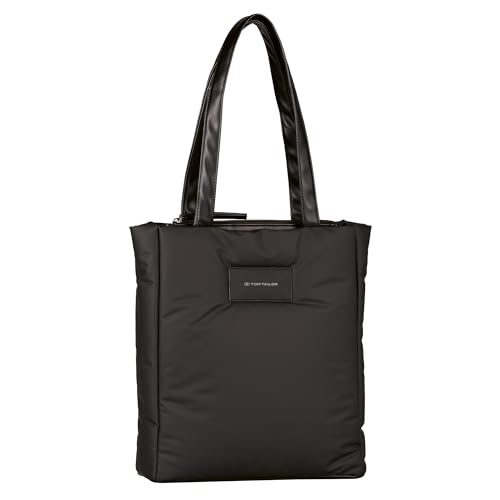 TOM TAILOR bags Patti Damen Shopper Umhängetasche Reißverschluss Mittelgroß Schwarz von TOM TAILOR