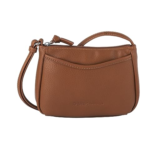 Tom Tailor Denim Cilia Damen Umhängetasche Crossbody Bag Klein Cognac Braun von TOM TAILOR