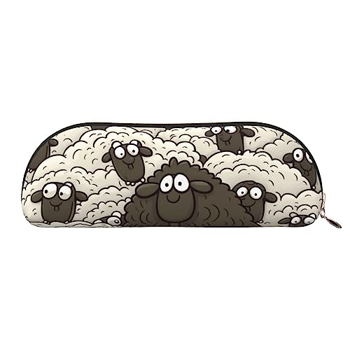 TOMPPY Cartoon Schwarz Weiß Schaf Gedruckt Bleistift Fall Stand Up Bleistift Beutel Kleine Bleistifthalter Fall Schreibwaren Organizer Make-up Tasche mit Reißverschluss Schließung, gold, TOMPPY Cartoon Schwarz Weiß Schaf Gedruckt Bleistift Fall Stand Up Bleistift Beutel Kleine Bleistifthalter Fall Schreibwaren Organizer Make-up Tasche mit Reißverschluss Schließung, gold, von TOMPPY