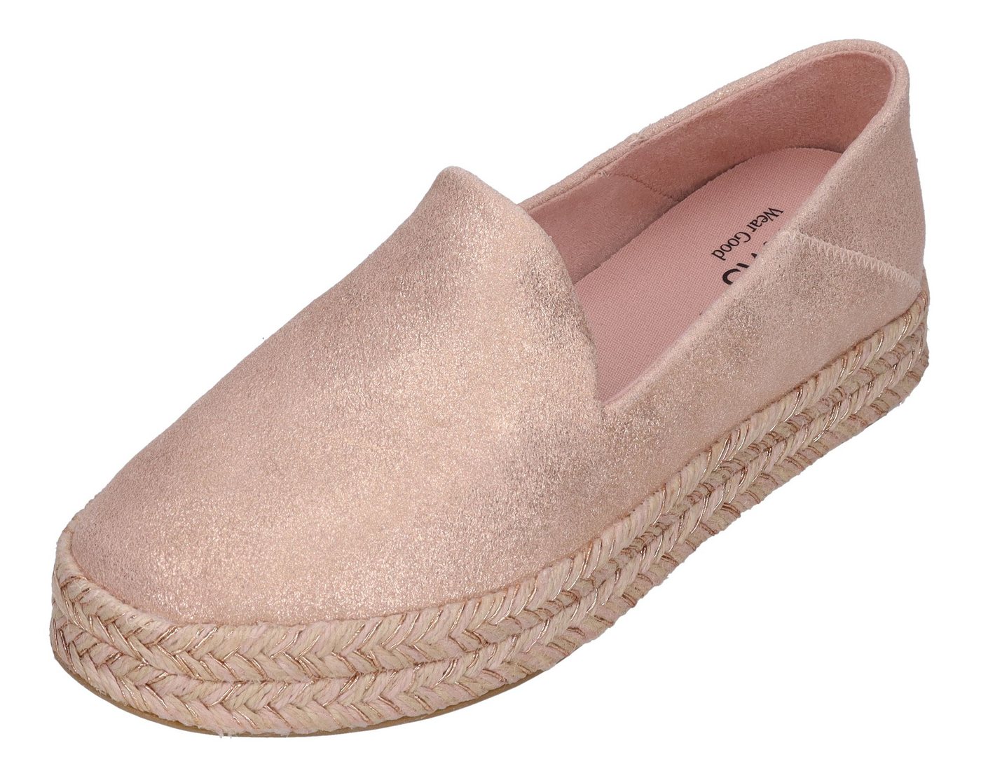 TOMS CAROLINA Espadrille Pale Rose Metallic TOMS CAROLINA Espadrille Pale Rose Metallic von TOMS
