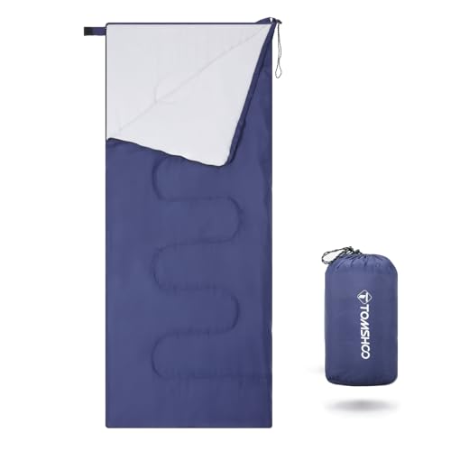TOMSHOO Schlafsack Outdoor, Ultraleicht Deckenschlafsack Kleines Packmaß 3 Jahreszeiten, Kompakt und Tragbar Sleeping Bag für Camping, Wandern, Reisen und mehr, für Erwachsene, Kinder, Blau TOMSHOO Schlafsack Outdoor, Ultraleicht Deckenschlafsack Kleines Packmaß 3 Jahreszeiten, Kompakt und Tragbar Sleeping Bag für Camping, Wandern, Reisen und mehr, für Erwachsene, Kinder, Blau von TOMSHOO