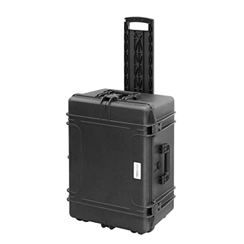 TomCase Outdoor Case mit Trolley, 62x46x34 cm, großer wasserdichter Koffer mit Schaumstoffeinlage aus Würfelschaum, Hardcase, Fotokoffer, Kamerakoffer, Transportkoffer (Schwarz) TomCase Outdoor Case mit Trolley, 62x46x34 cm, großer wasserdichter Koffer mit Schaumstoffeinlage aus Würfelschaum, Hardcase, Fotokoffer, Kamerakoffer, Transportkoffer (Schwarz) von TomCase