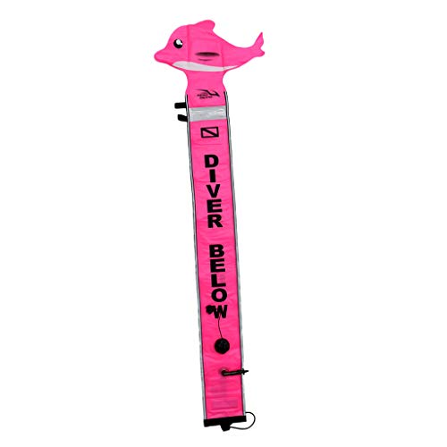T TOOYFUL Signalboje Tauchen Schwimmen Tauchboje Dekoboje Markierungsboje mit D-Ring zur Befestigung, Rosa Dolphin 150cm T TOOYFUL Signalboje Tauchen Schwimmen Tauchboje Dekoboje Markierungsboje mit D-Ring zur Befestigung, Rosa Dolphin 150cm von T TOOYFUL