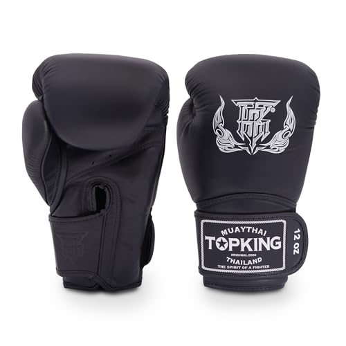 BOXSERHANDSCHUHE MUAY THAI SUPER TOP KING SCHWARZ 12OZ von TOP KING Boxing