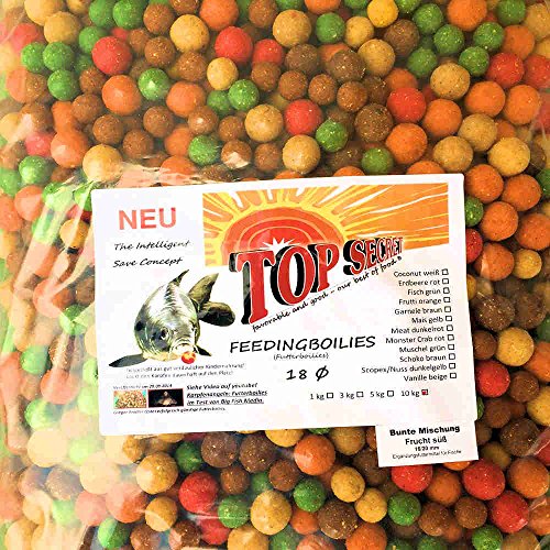 TOP SECRET Futterboilie 10Kg 16-20mm Frucht-Mix von TOP SECRET