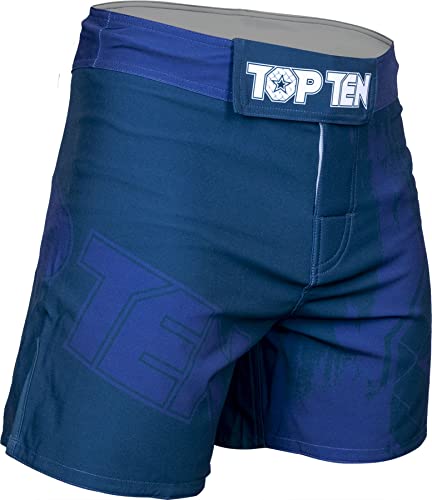 MMA-Shorts „Power Ink“ - blau, Gr. XL von TOP TEN MMA