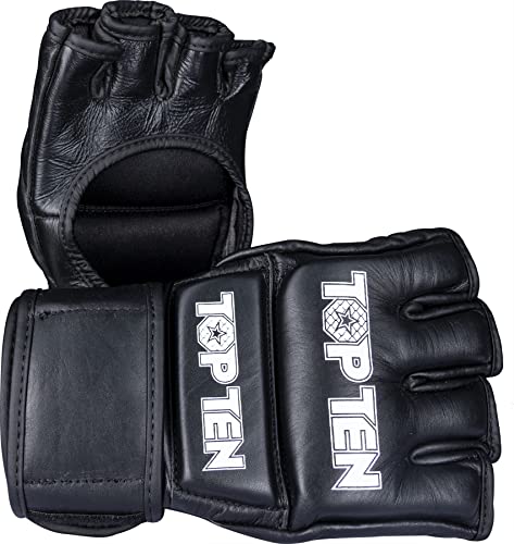 MMA Wettkampf-Handschuhe „Competitor“ - schwarz, Gr. M von TOP TEN