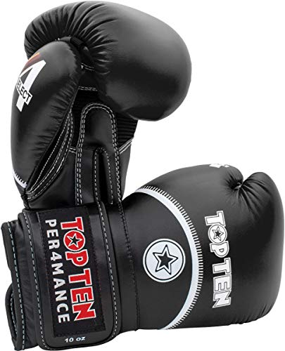 Boxhandschuhe „4Select“ - schwarz, 16 oz von TOP TEN