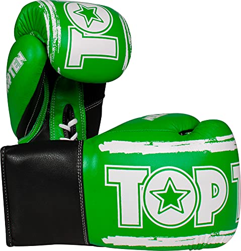 TOP TEN Boxhandschuhe „Roundup“ - 10 oz, grün-Weiss TOP TEN Boxhandschuhe „Roundup“ - 10 oz, grün-Weiss von TOP TEN